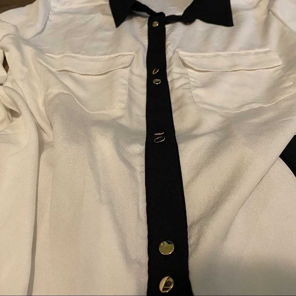 NWOT Colorblock Polyester Top - Picture 5 of 6